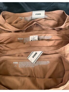 Victoria's Secret PINK 3-Pack High-Waist Briefs in Warm Brown